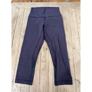 Lululemon Align Crop *19" Midnight Navy Blue Size 4